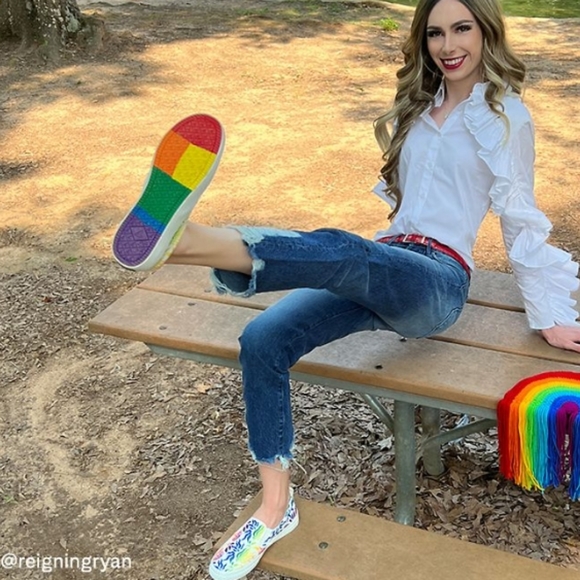 Sperry Peace Rainbow Pride NWT BNIB Top Siders Slipons Boat Limited Edition - Picture 6 of 17